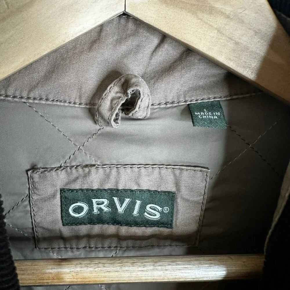 ORVIS Newsland Field Coat Hunting‎ Jacket 18NX Brown Beige Large L